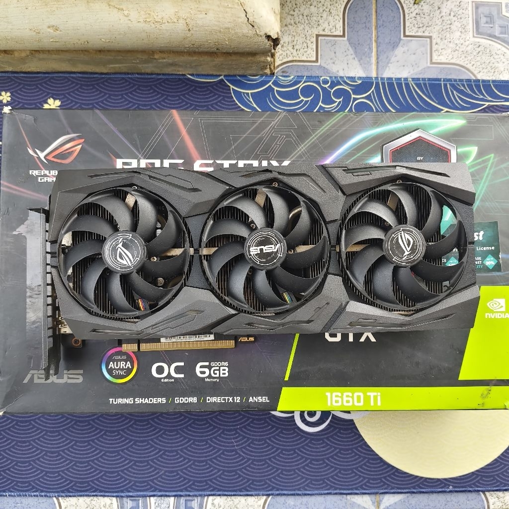 VGA GTX 1660 Ti Asus ROG 8GB Bekas
