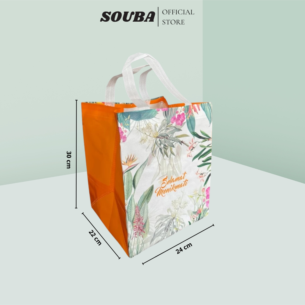 

Tas Hajatan Laminasi Selamat Menikmati / Tas Kain Hajatan Spunbond / Tas Souvenir (12pcs)