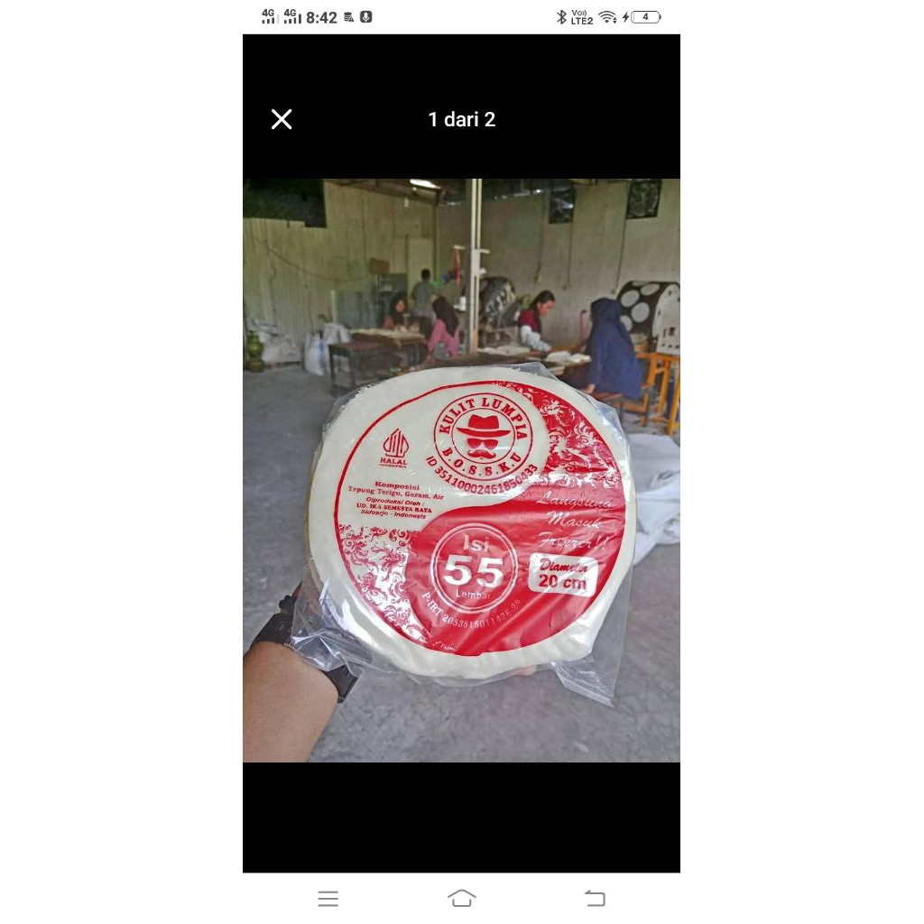 

kulit lumpia isi 55 ,ukuran 20cm,untuk area sidoarjo,surabaya,mojokerto,malang,pasuruan