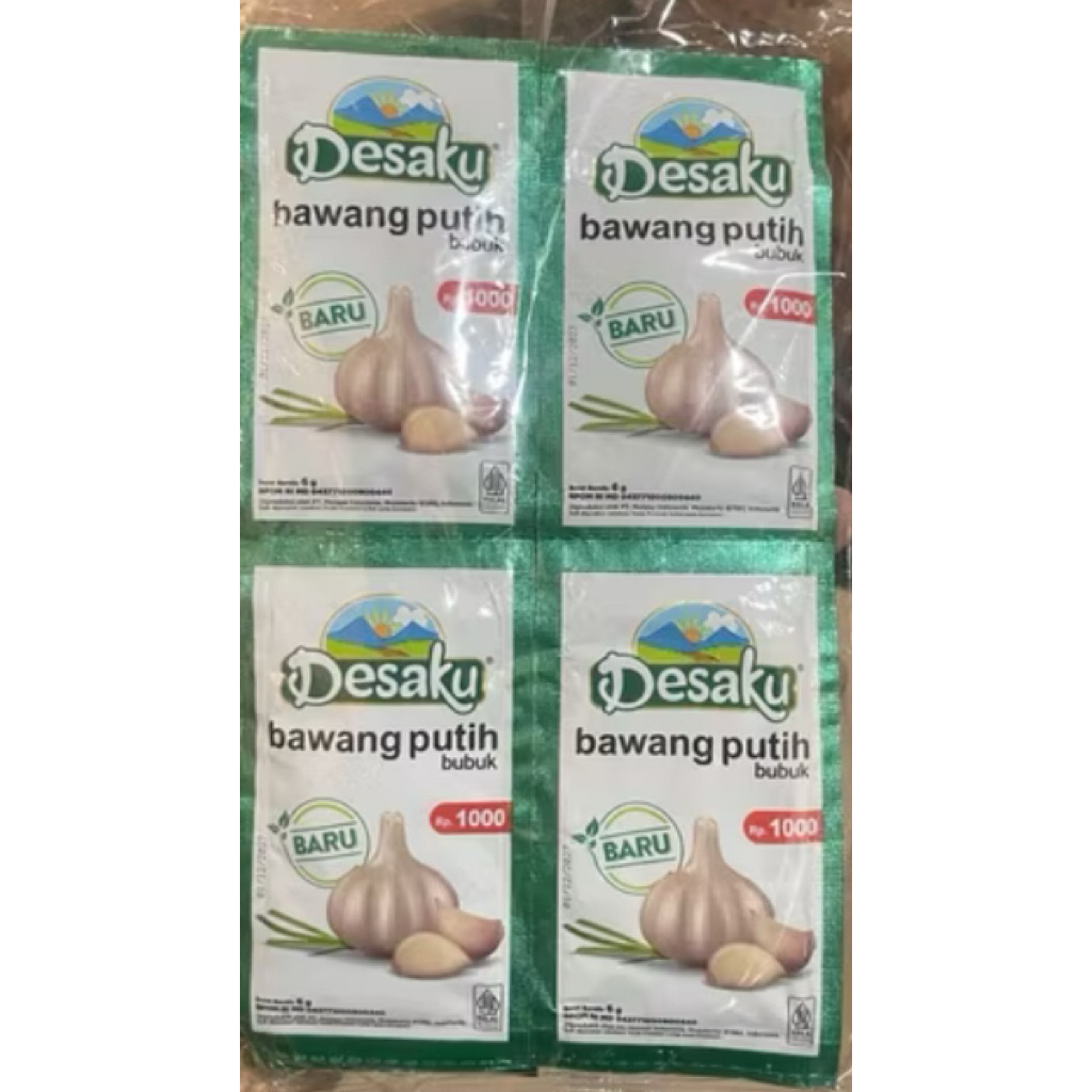 

Desaku Bawang Putih Bubuk 1Renceng isi 12pcs/Bumbu Masakan/Bawang putih bubuk.
