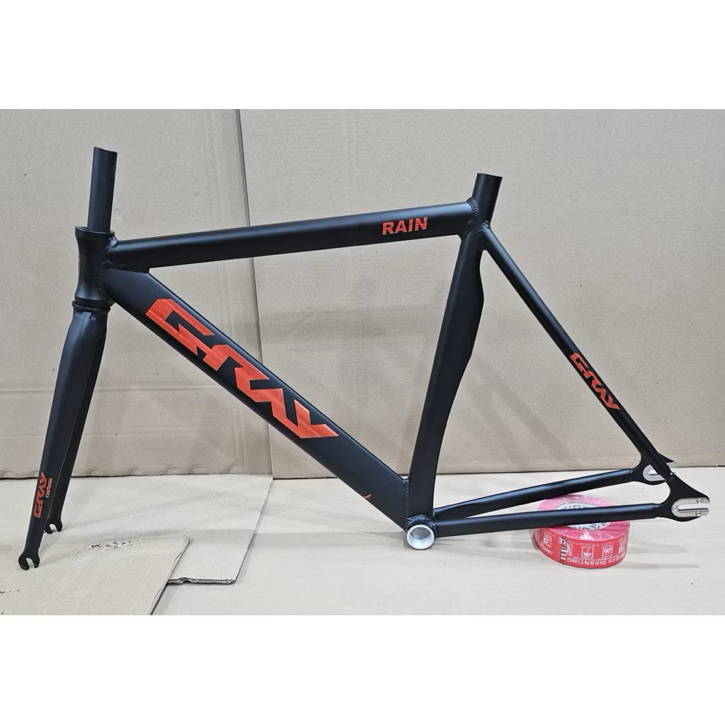 Frameset Gray rain alloy fixie track
