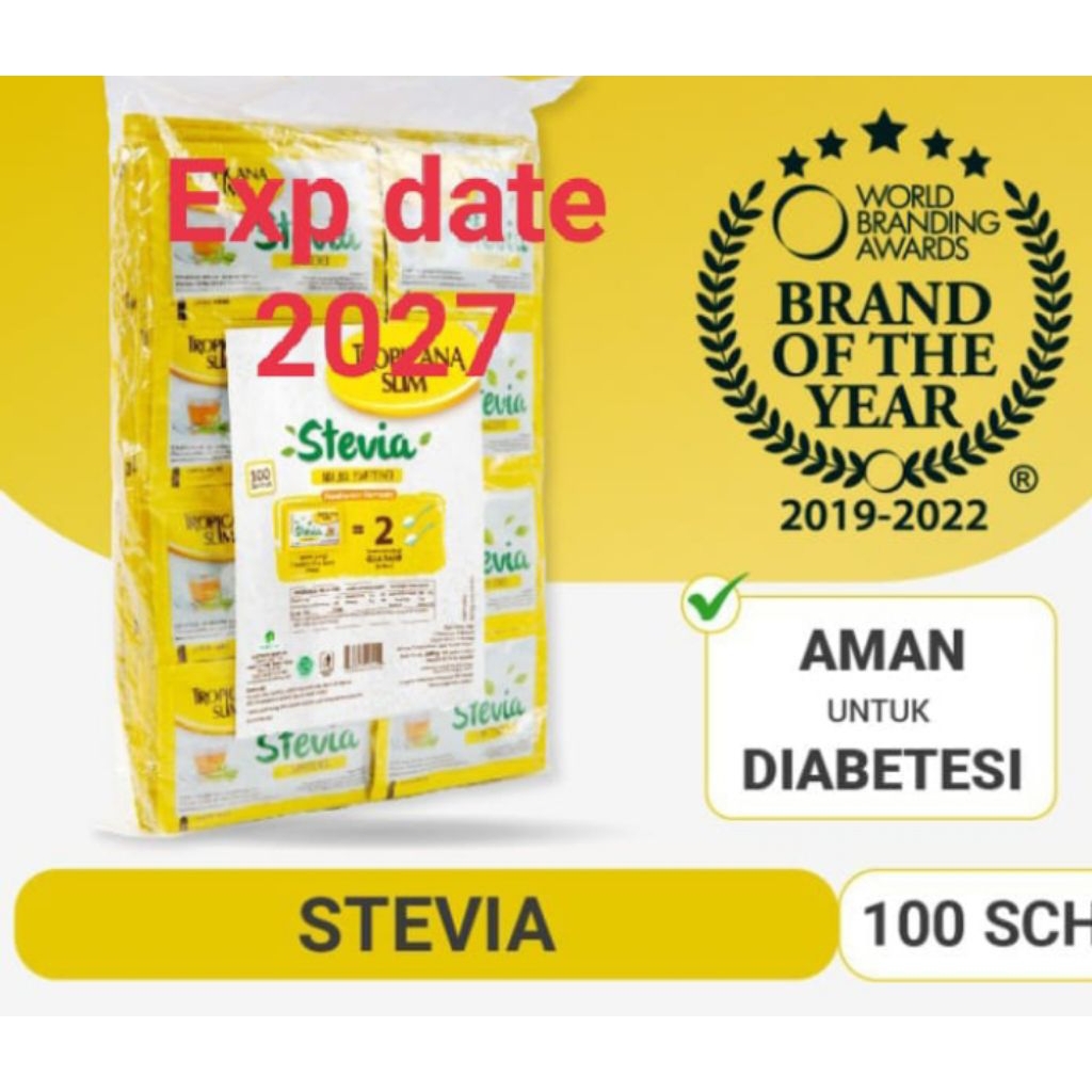 

gula tropicana slim stevia isi 100 sachet