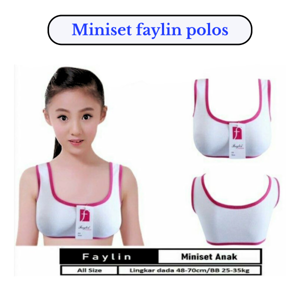 Mini set anak SD 6-12 tahun Miniset anak perempuan cewek SD SMP polos murah Bra bh anak SD