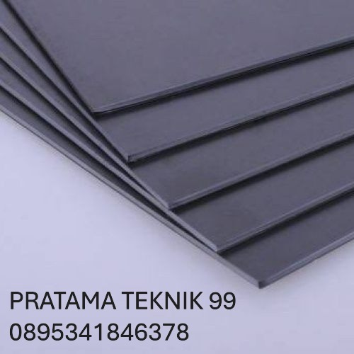 PVC Sheet Abu ( PVC Grey Lembaran ) 4mm 20 x 20 cm
