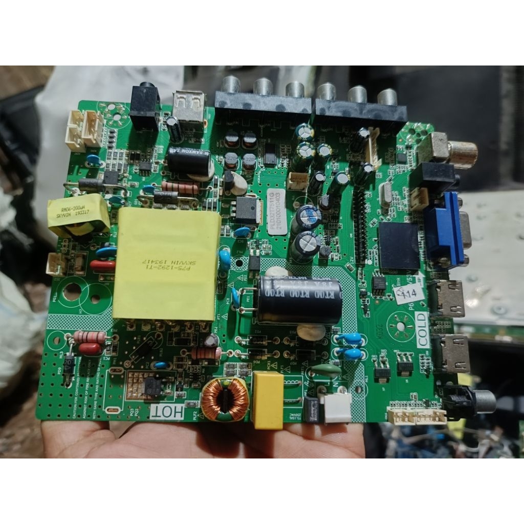 mainboard tv led pld32t7511 mesin tv polytron pld32t7511g