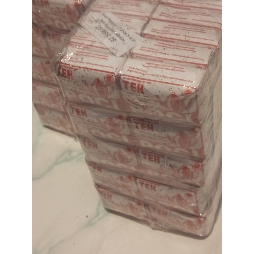 

Teh cap poci merah putih 1 pack isi 50pcs@9gram