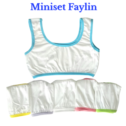 Mini set anak SD 8-12 tahun lusinan Mini set anak perempuan cewek SD SMP polos bahan katun adem