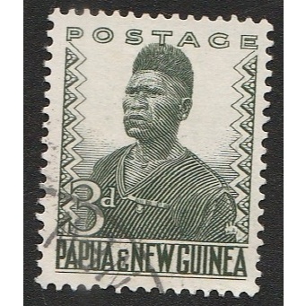 

A 11339 SATU BUAH PRANGKO PAPUA NEW GUINEA NOMINAL 3 PENCE TEMA KEPLA SUKU DENGAN KONDISI SUDAH ADA CAP