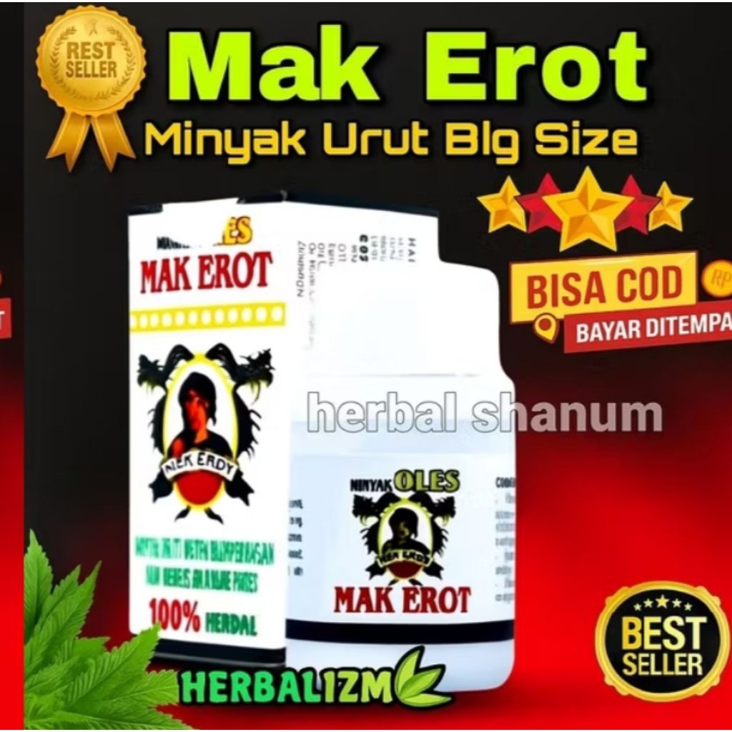 miyak urut herbal mak erot 100%asli herbal orijinal asli dari sukabumi miyak urut mak erot
