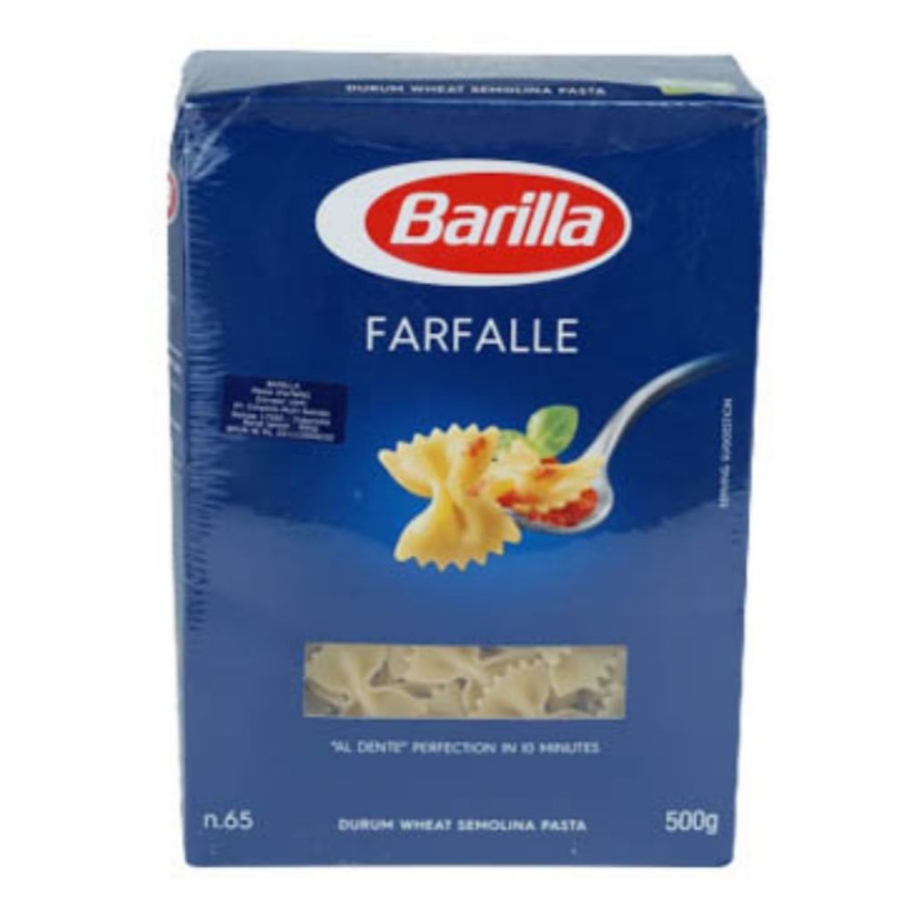 

Barilla 500gr / Farfalle / Fusilli / Penne Rigate
