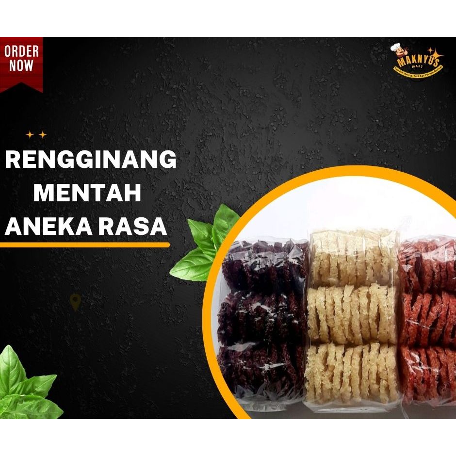 

Rengginang Mentah Aneka Rasa – Terasi, Terasi Pedas, Bawang Putih, & Ketan Hitam | 1 Pack Isi 24 Pcs