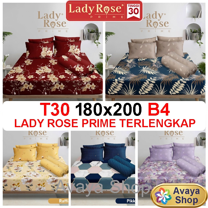 SPREI LADY ROSE 180x200 BANTAL 4 / SPREI LADY ROSE KING BANTAL 4 / SPREI LADYROSE KING BANTAL 4