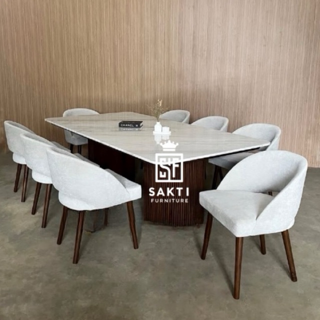 meja makan marmer 6 kursi mewah set meja makan marmer dining set modern marmer meja makan marmer pre