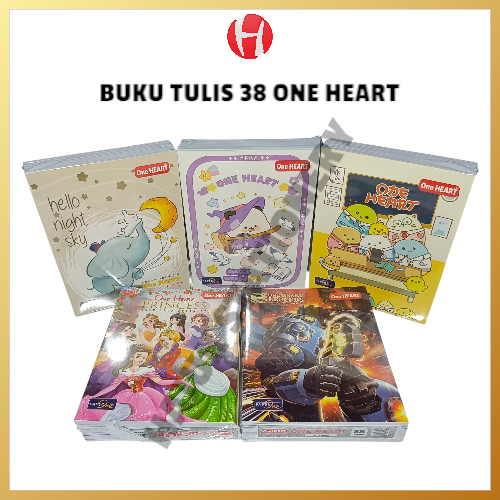 

(1 PACK) BUKU TULIS 38 ONE HEART