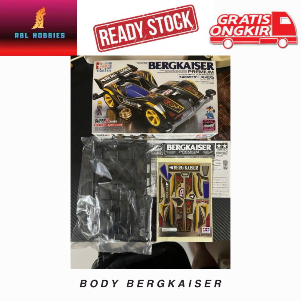 Tamiya 19437 Body Bergkaiser Premium Set Original Loose Kit Mini4WD