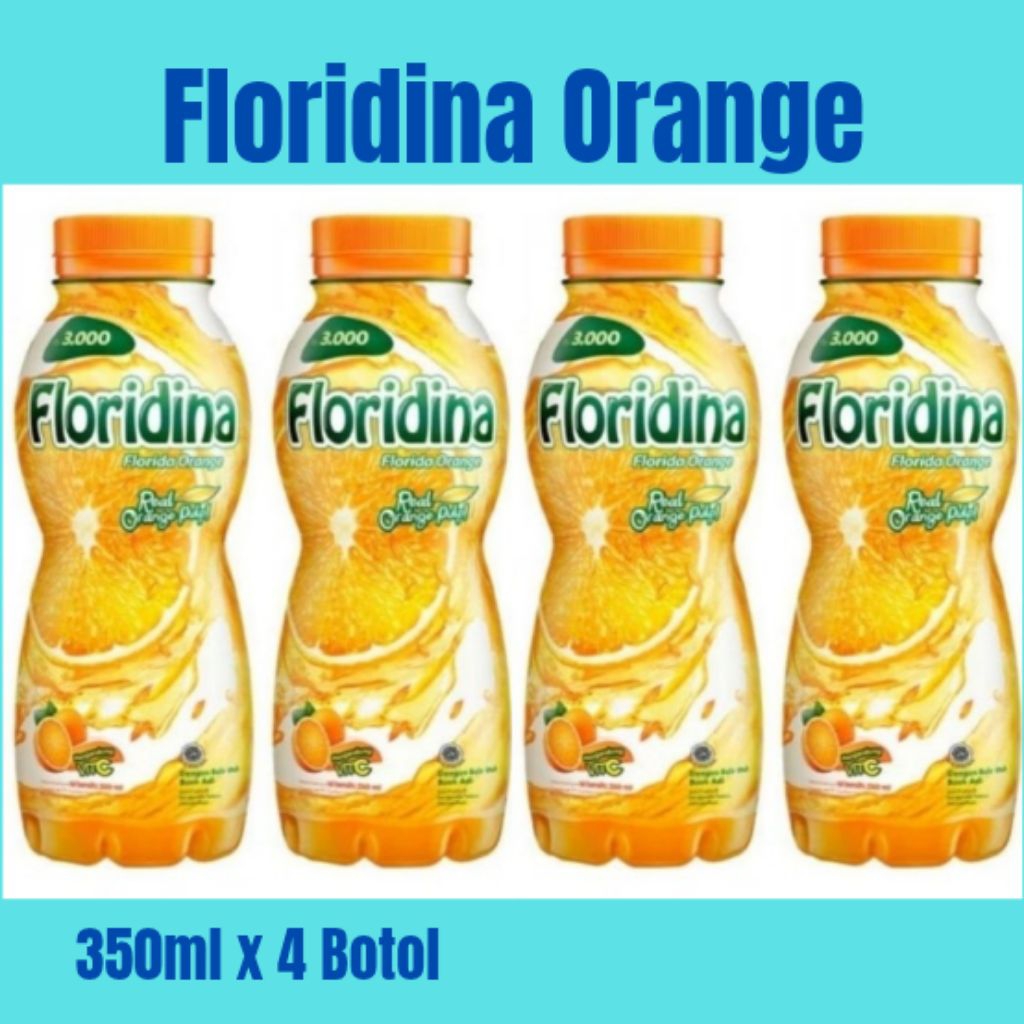 

Floridina Orange 350ml x 4 Botol