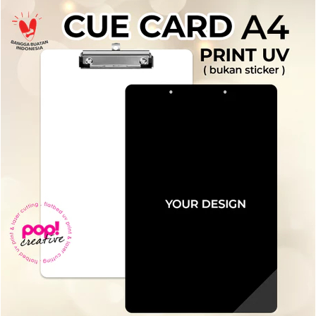 

Cue Card MC A4 F4 Akrilik Print UV Binder EO WO