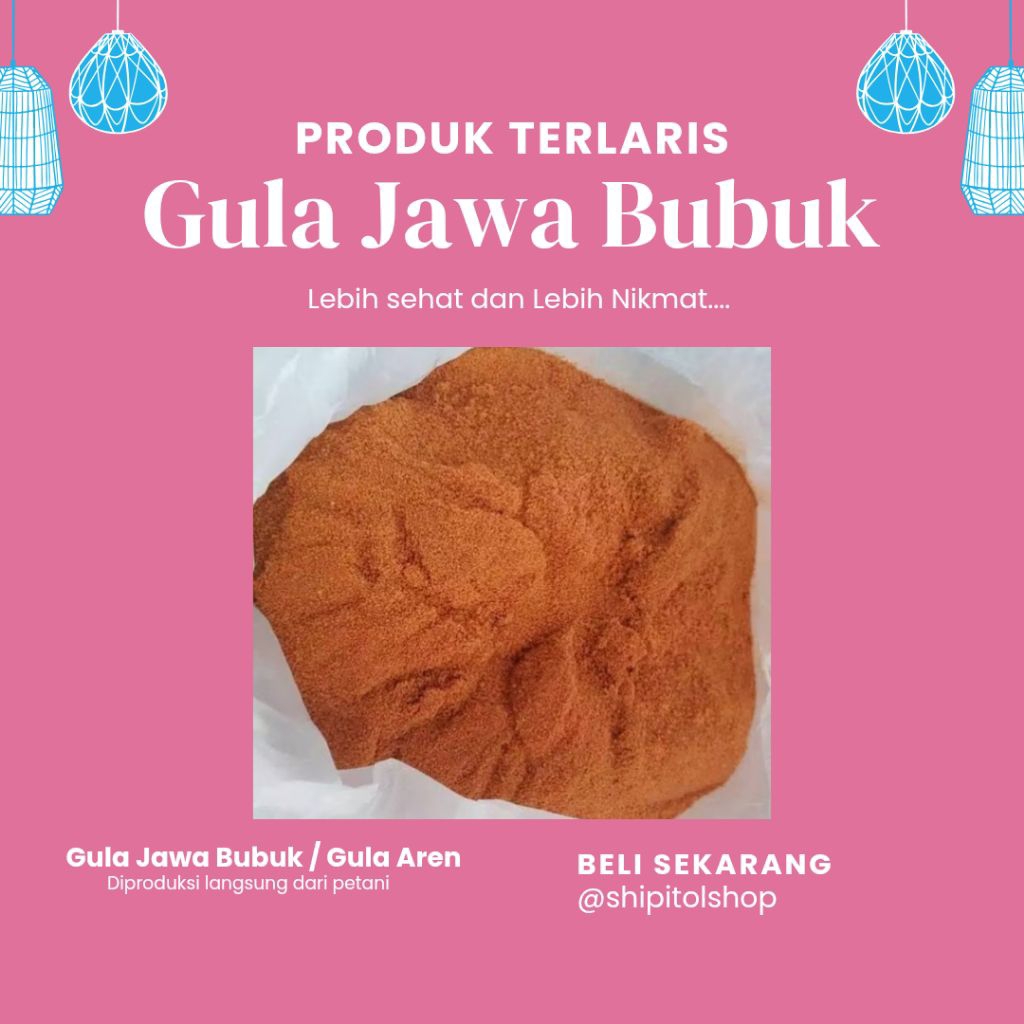 Gula Aren Bubuk 100% Asli / GULA JAWA / Gula Aren / Gula CRYSTAL / Gula merah bubuk