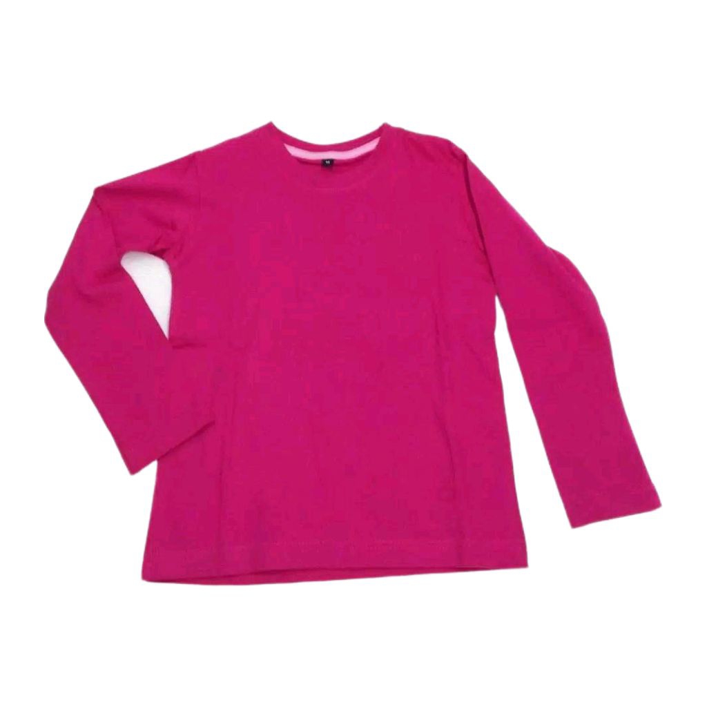 KAOS ANAK PINK FANTA USIA 1-12 TAHUN LENGAN PANJANG COTTON COMBED 24s KAOS POLOS ANAK COWOK PEREMPUA