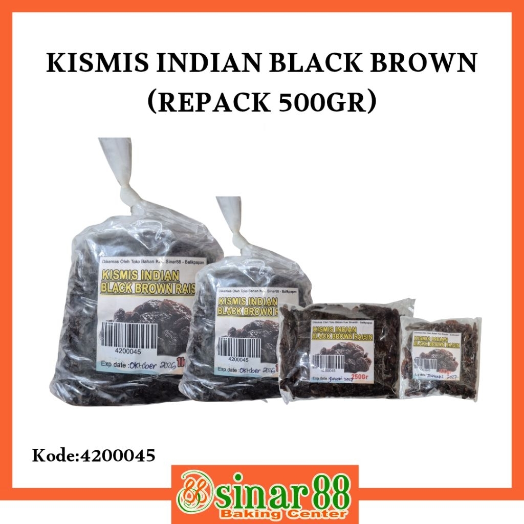 

KISMIS INDIAN BLACK BROWN (REPACK 500GR)