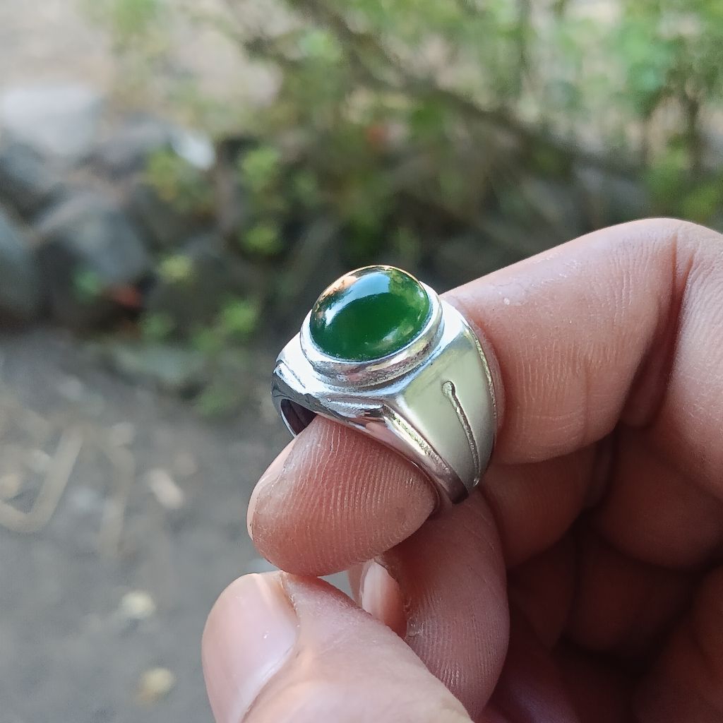 Serpentine aceh ring titanium doff ukuran 6 + memo