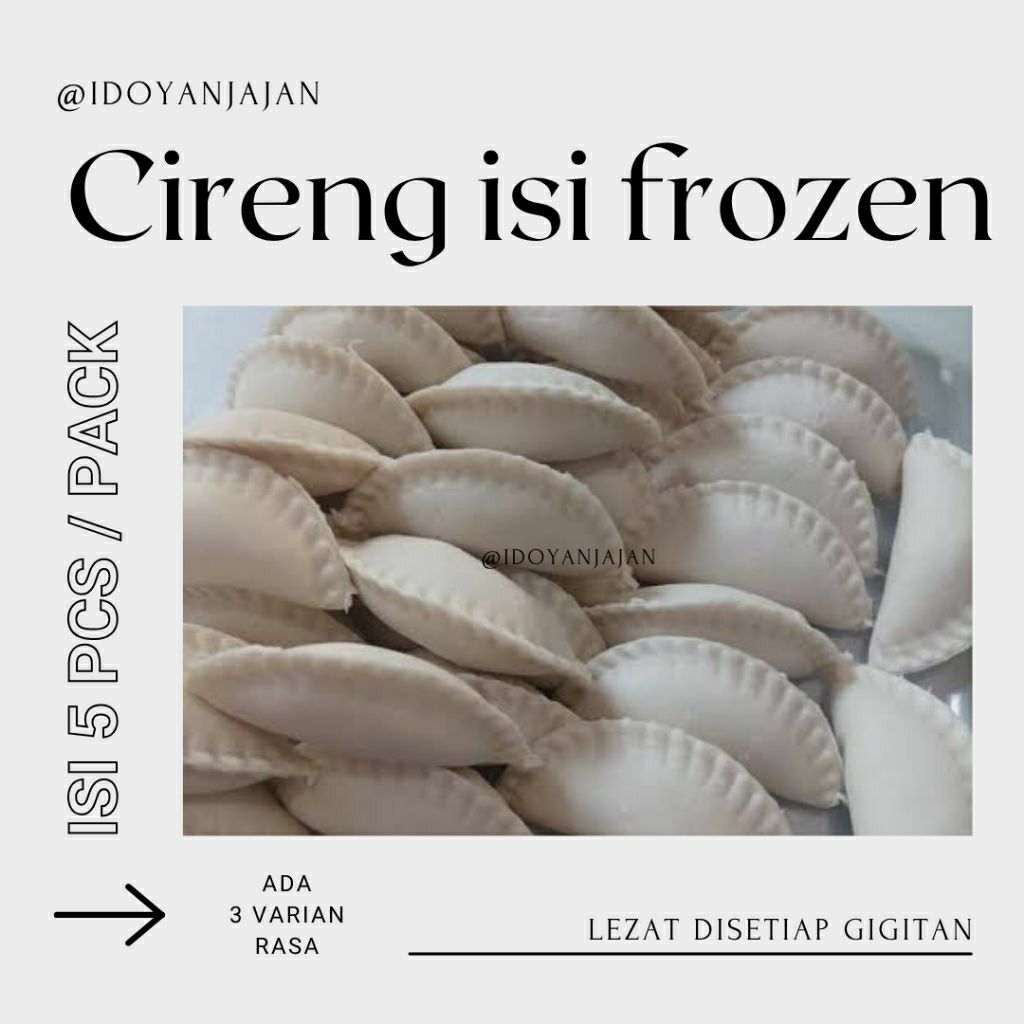 

CIRENG ISI FROZEN - ISI 5PCS / PACK HALAL HOMEMADE FROZEN FOOD