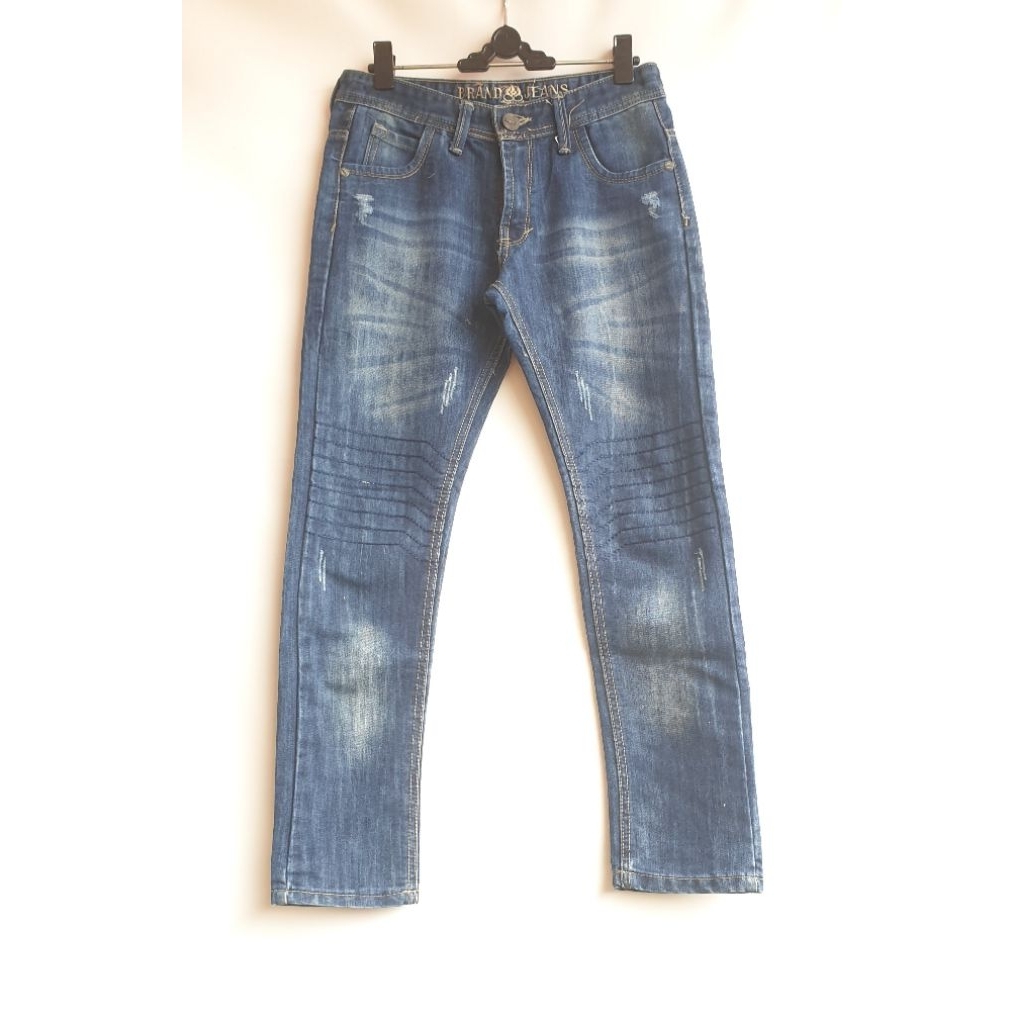 Celana Jeans Levis Merek BRAND JEANS Anak Laki-laki Tanggung Biru Tua Like New Preloved PL Prelove