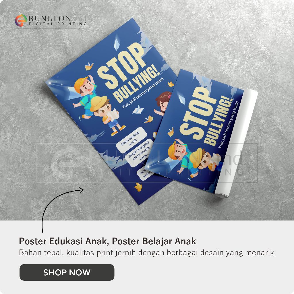 

Poster Stop Bullying Model Biru Tua