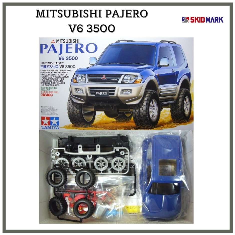 Mobil Rakit Tamiya Mini 4WD - Mitsubishi Pajero (ORIGINAL)