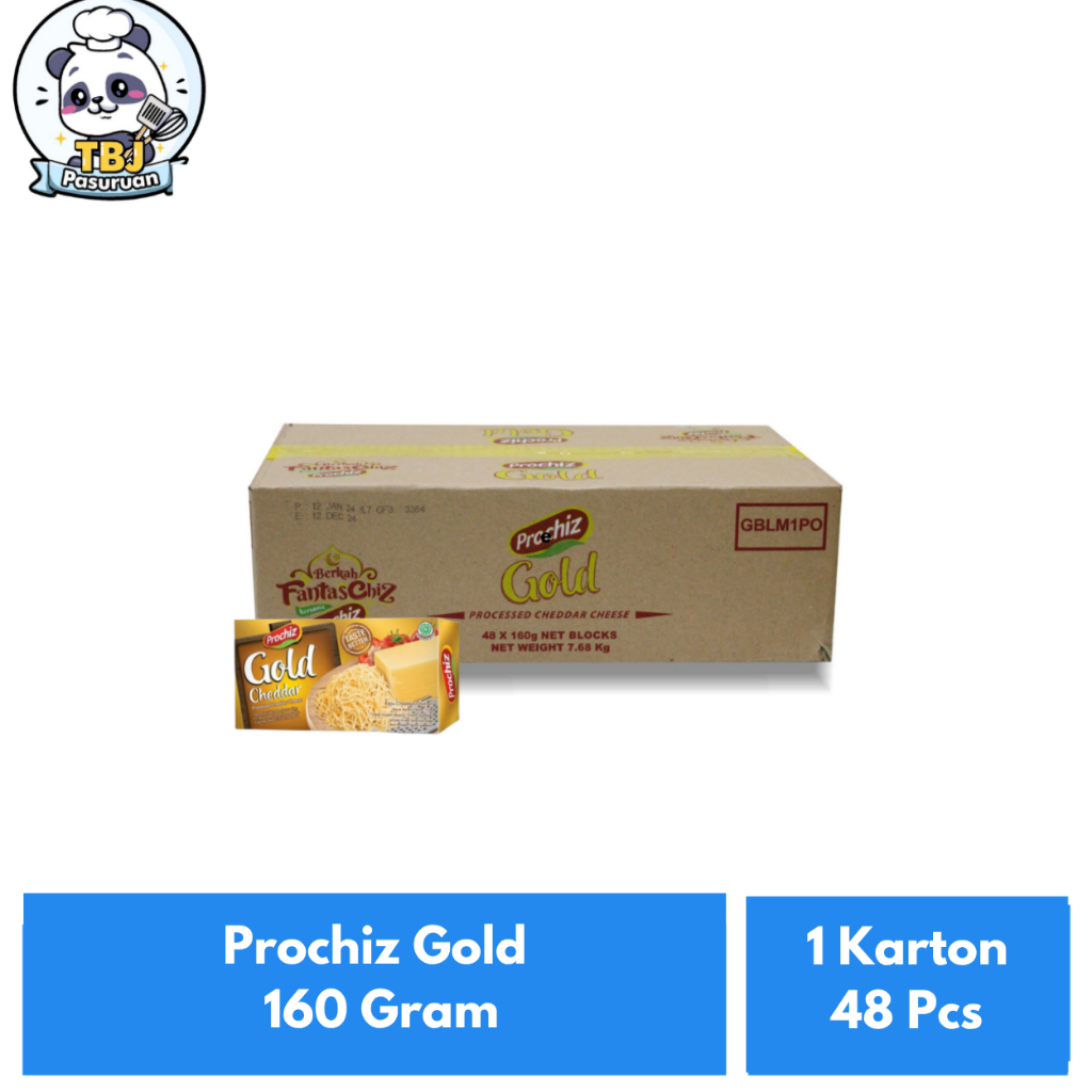 

Prochiz Gold 160 Gram Kemasan 1 Karton Isi 48 Pcs
