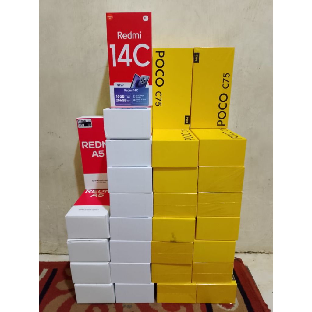 BOX//DUS KARDUS REDMI A5 REDMI C14 POO C75 DUS ASLI ORIGINAL