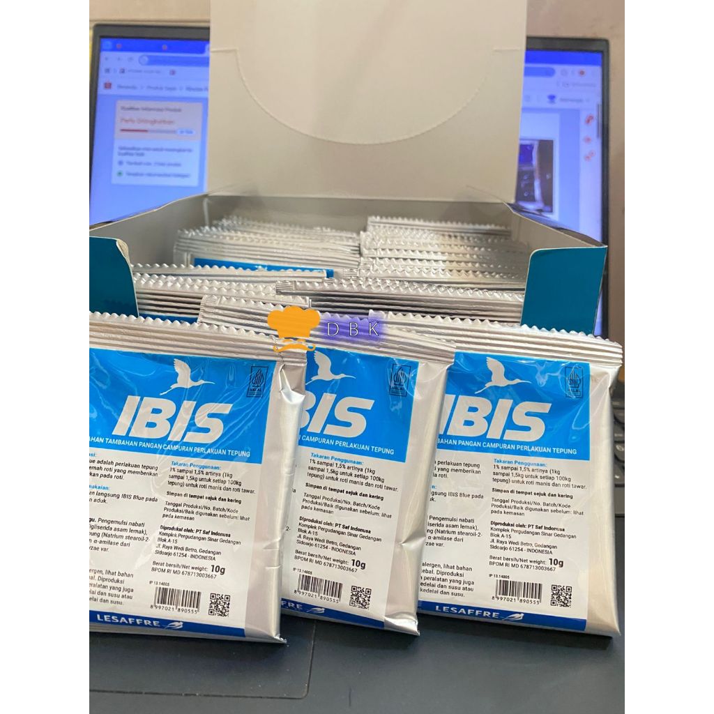 

IBIS Blue 10gr pelembut roti bread softener emulsifier improver m