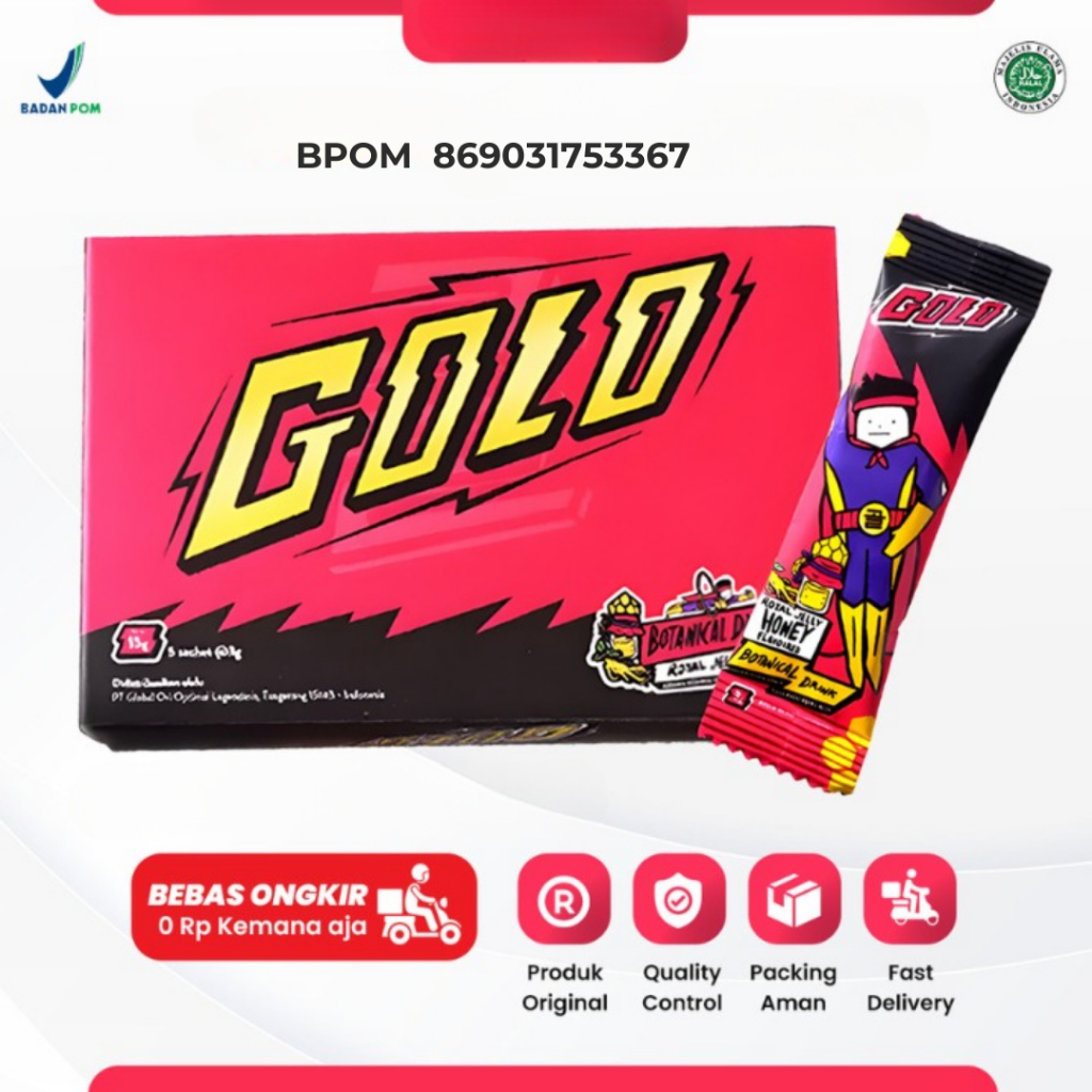 golo ginseng asli 1 box 5 saset mister golo official minuman drink serbuk dengan korean ginseng bota
