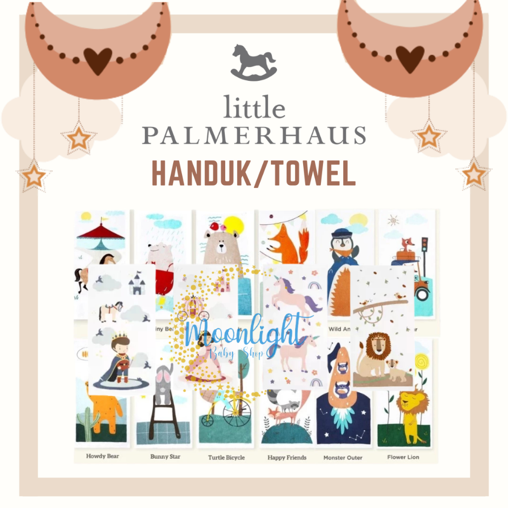 Handuk Bayi Anak Little Palmerhaus Little Terry EXTRA SOFT by Terry Palmer uk 50 x 100cm / Kuma Kuma