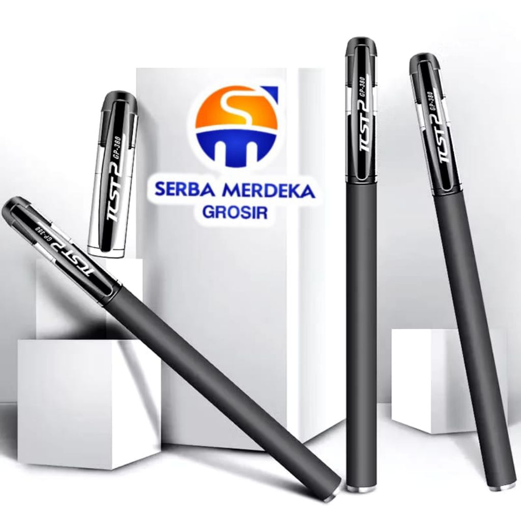 

Pulpen Gel 0.5mm Pena Gel Standar Pulpen Murah Alat Tulis Perlengkapan Sekolah Warna Hitam