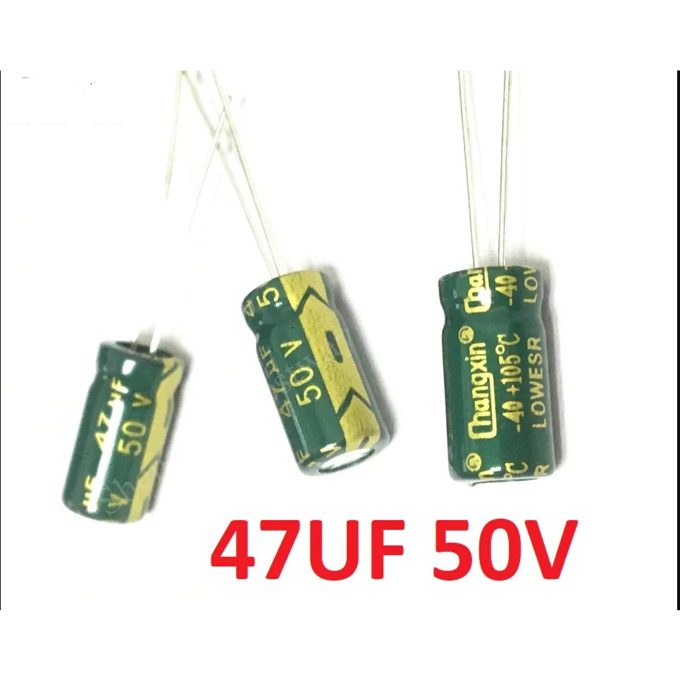Kapasitor Capacitor ELCO Polar 47uf 50v 47uf 50 V 47 mikro 50 volt