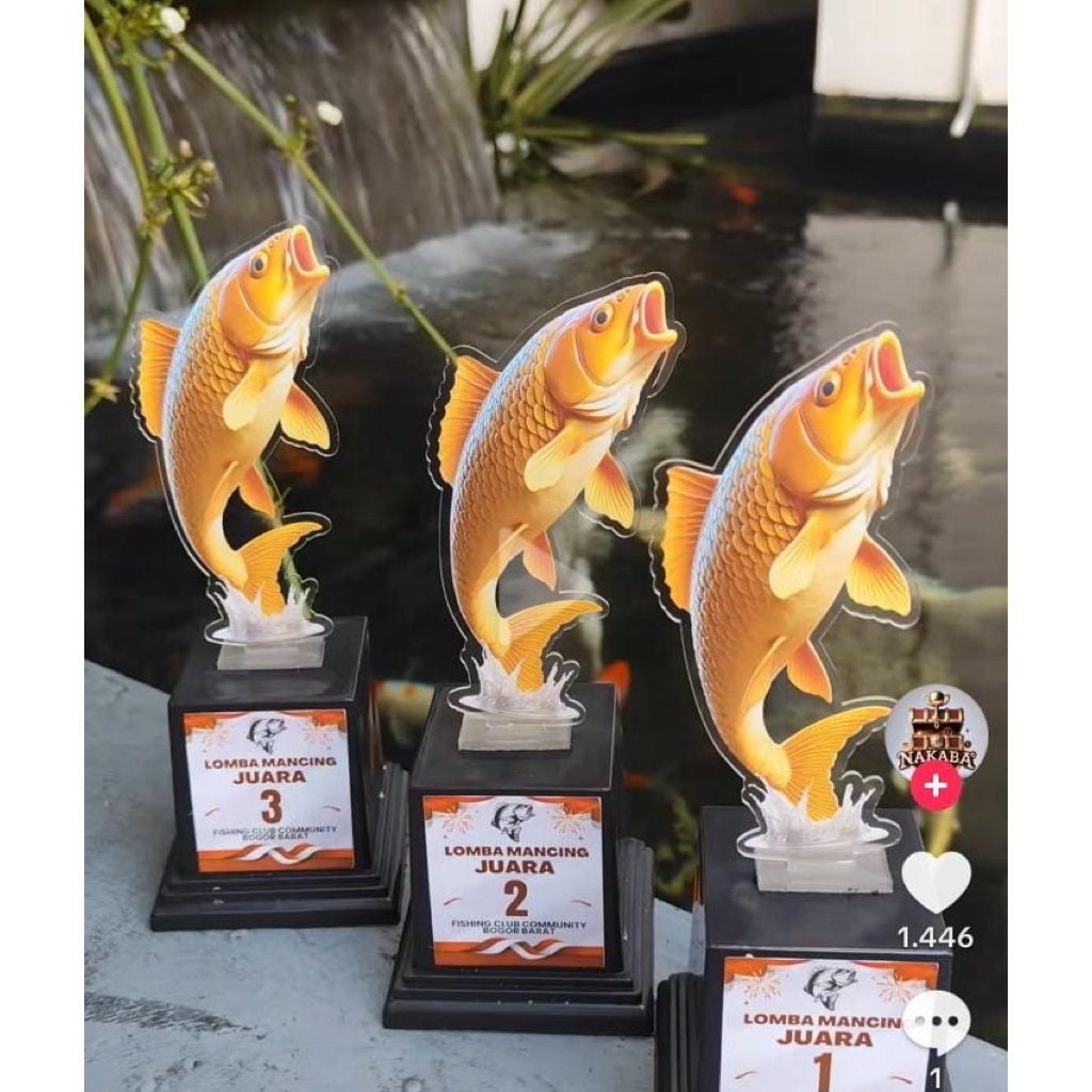 Piala Ikan Murah Piala Lomba Memancing Akrilik