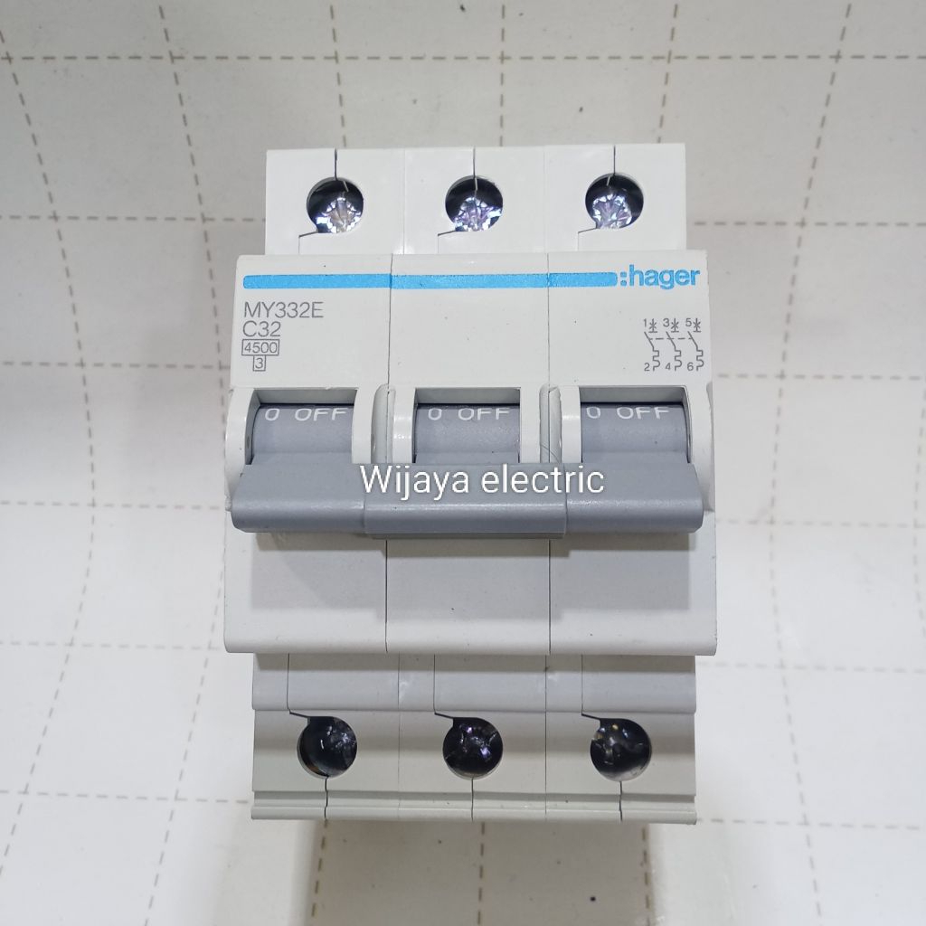 MCB 3P 32A MY332E  hager MCB 3phase c32 original