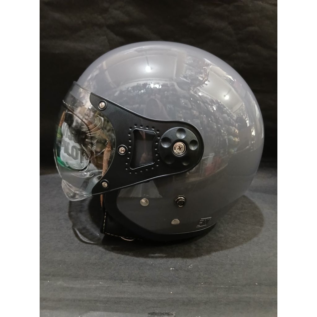 Helm Niels Kaca Pilot Retro Dewasa - Helm Hijab Niels Dewasa Sni
