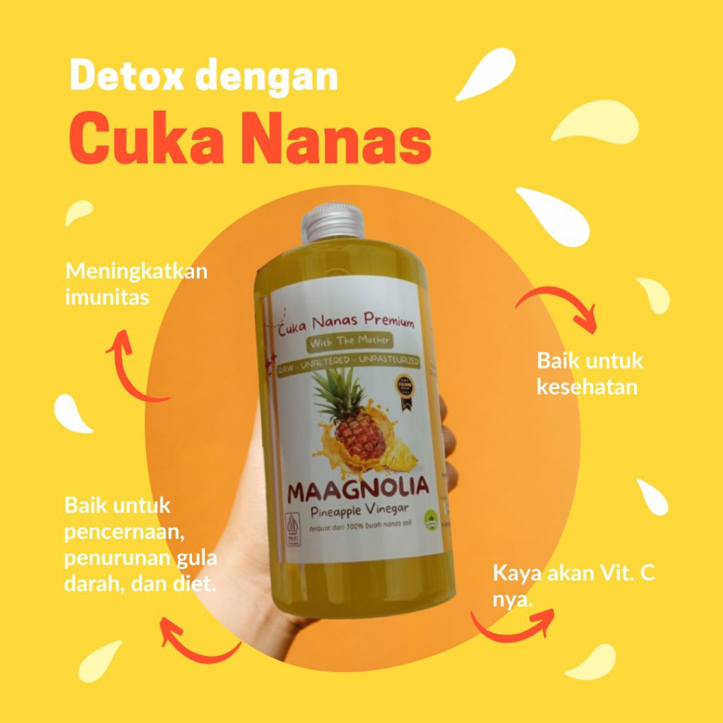 

Cuka Nanas Magnolia - Pineaple Vinegar 100% alami 500ml
