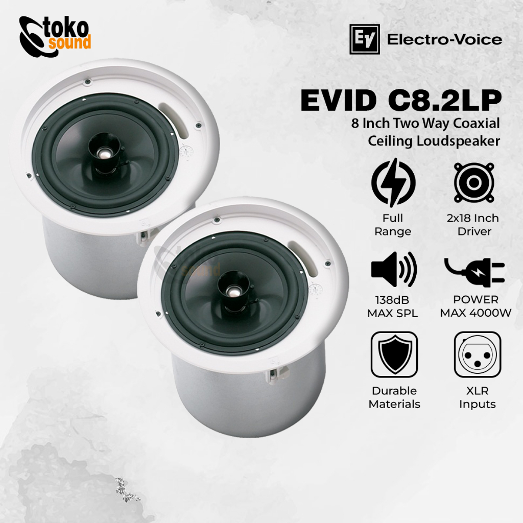Electro-Voice EVID C8.2LP - Low Profile 8 Inch Ceiling LoudSpeaker