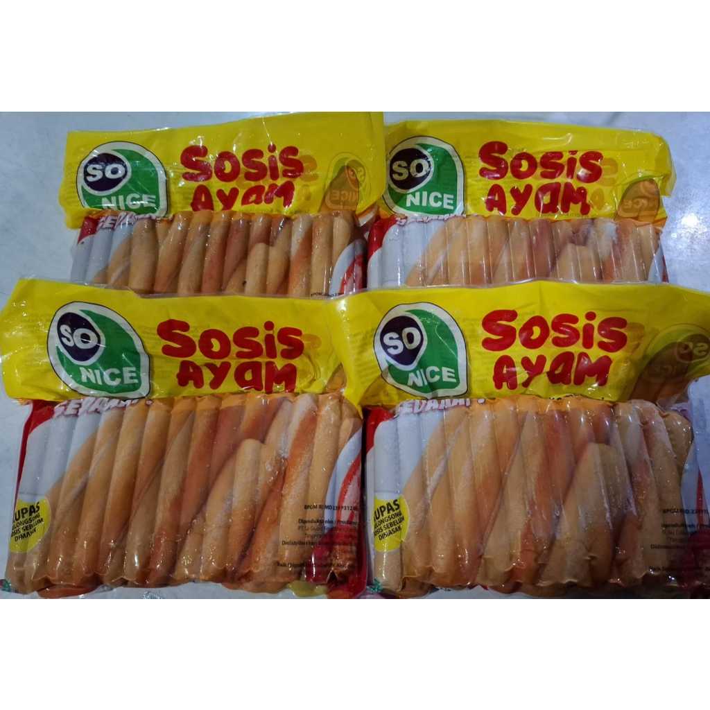 

So Nice Sosis Ayam uk 1 kg - FROZEN FOOD BOGOR