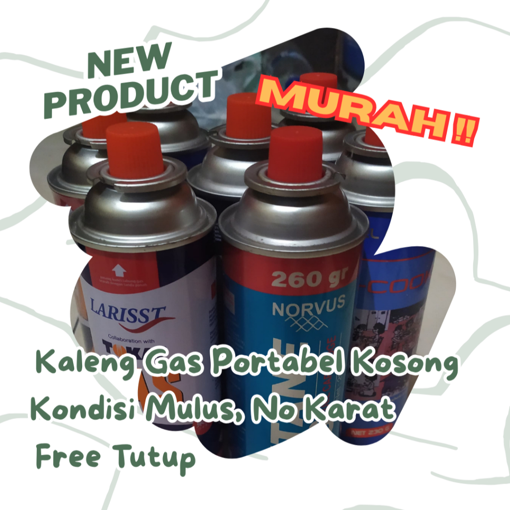 Kaleng gas portable kosong murahh (kaleng camping kecil)