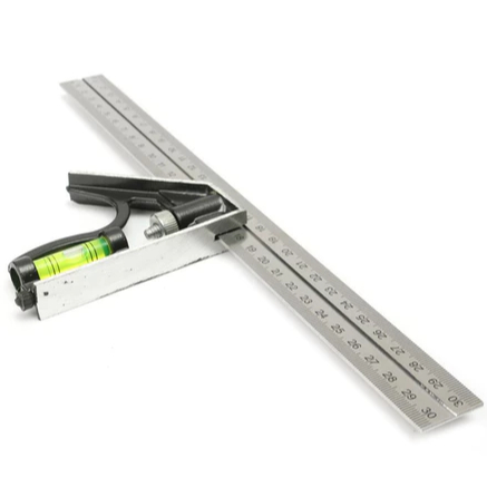 

Garisan Penggaris Siku Waterpass Alat Pengukur Panjang Sudut Lurus Rata Presisi Akurat