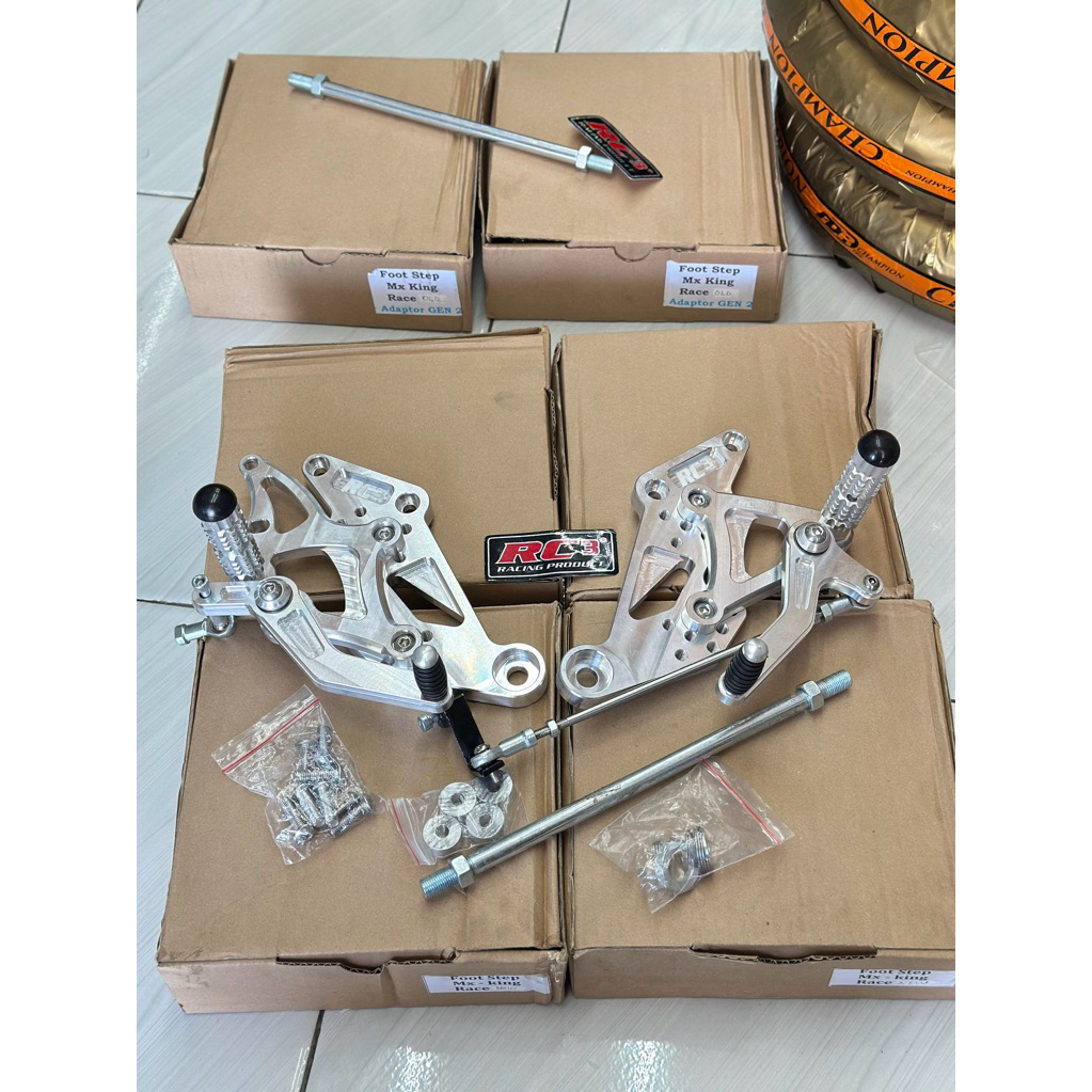 FOOTSTEP UB MXKING RC3 JUPITER MX 135 NEW RACE OLD + ADAPTOR POSTEP UNDERBONE YAMAHA