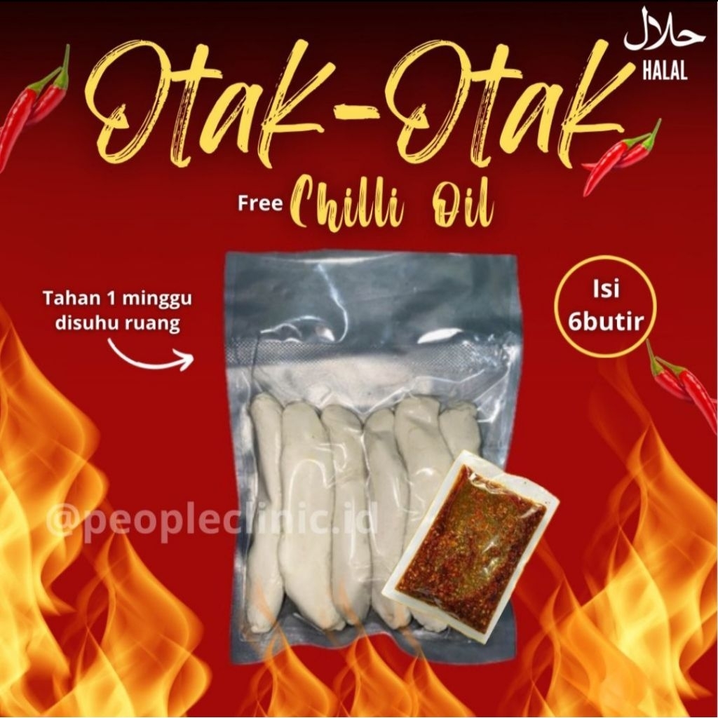 

OTAK-OTAK CHILLI OIL ISI 6 PCS TERMURAH TERENAK
