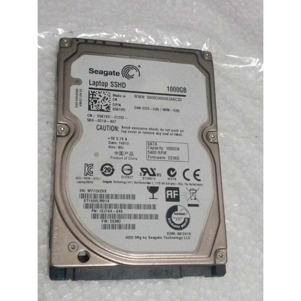 SSHD Seagate 1TB
