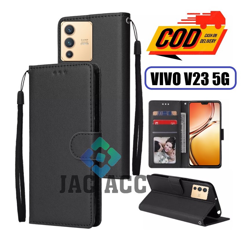 FLIP CASE HP PREMIUM UNTUK VIVO V23 5G LEATHER FLIP CASE HP PREMIUM UNTUK VIVO V23 5G