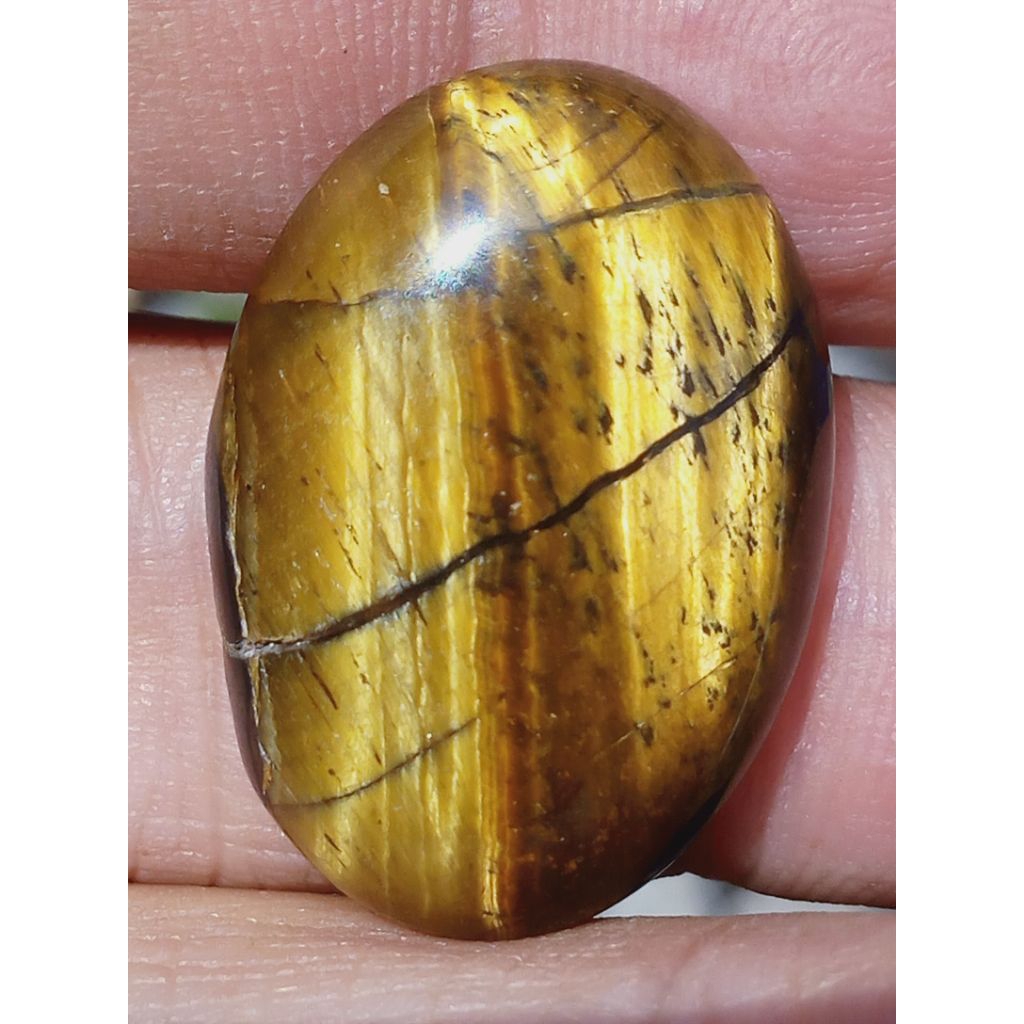 Batu Tiger Eye Tapak Jalak Langka