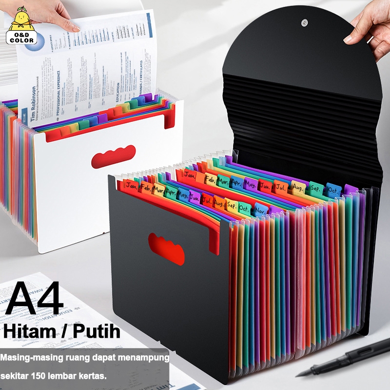 

Document Keeper Folder Penyimpanan Kertas Ukuran A4 Organizer Dokumen